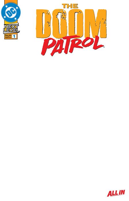 DOOM PATROL #1 CVR E BLANK