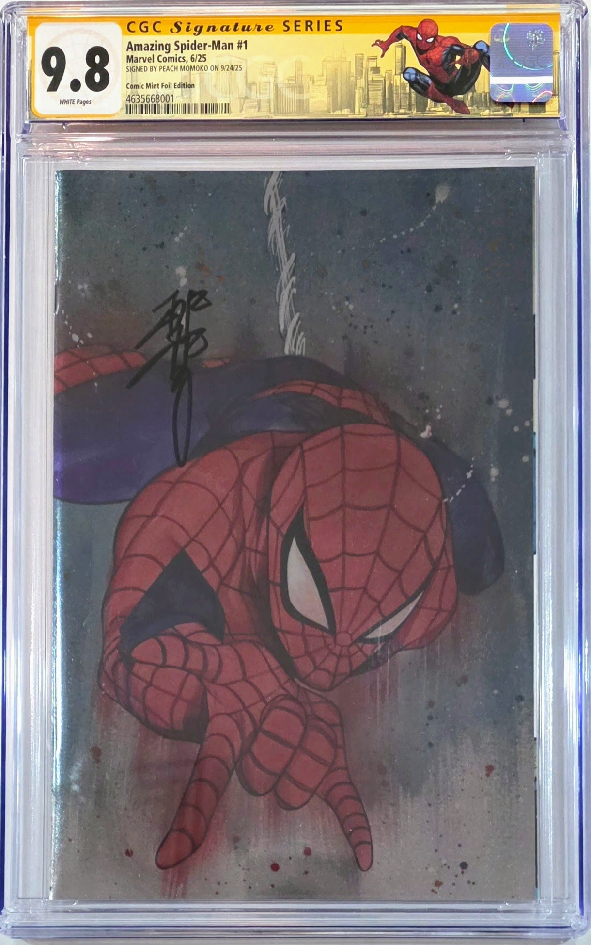 Amazing Spider-Man #1 CGC 9.8 (Signed Peach Momoko)