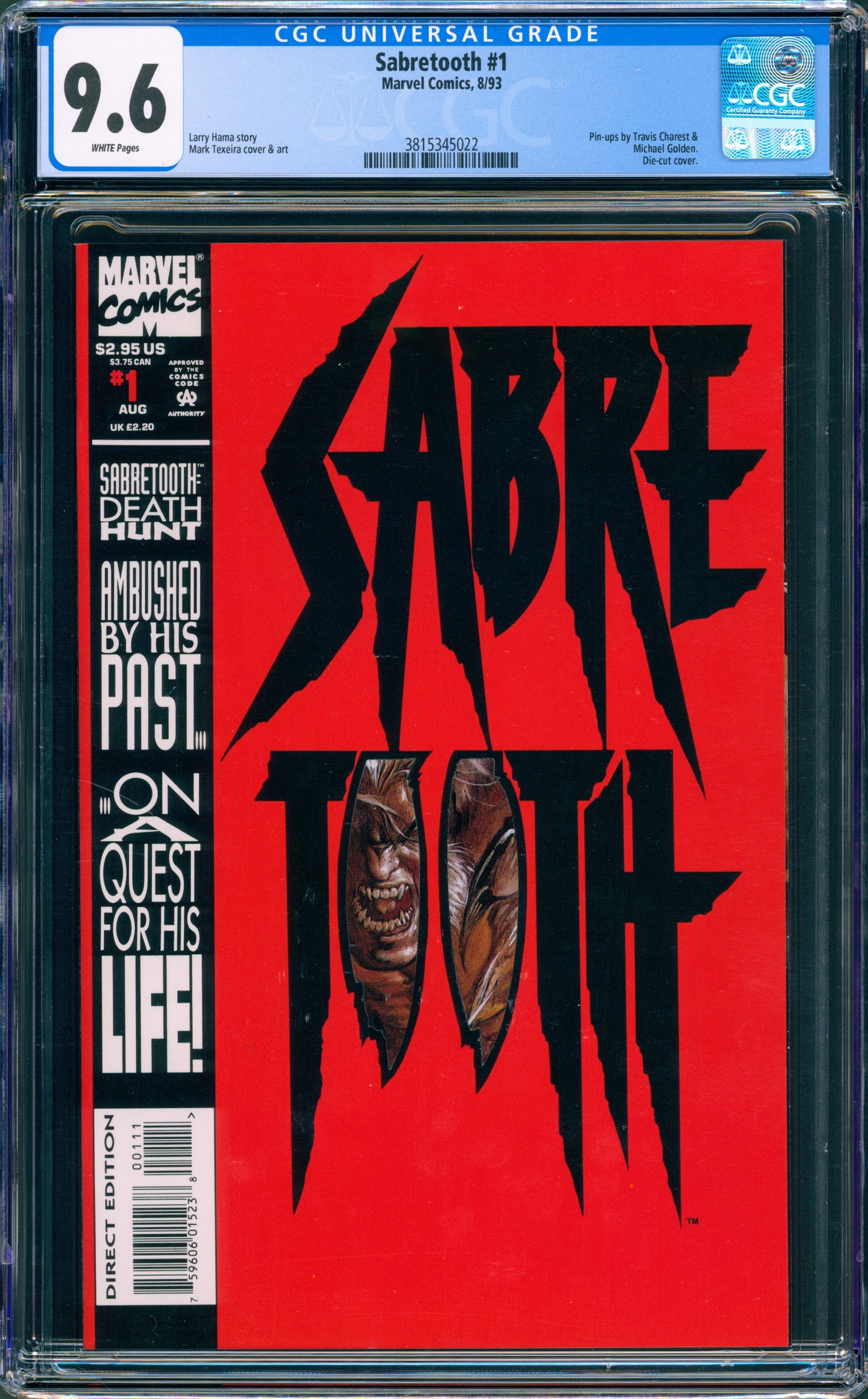 Sabretooth #1 CGC 9.6