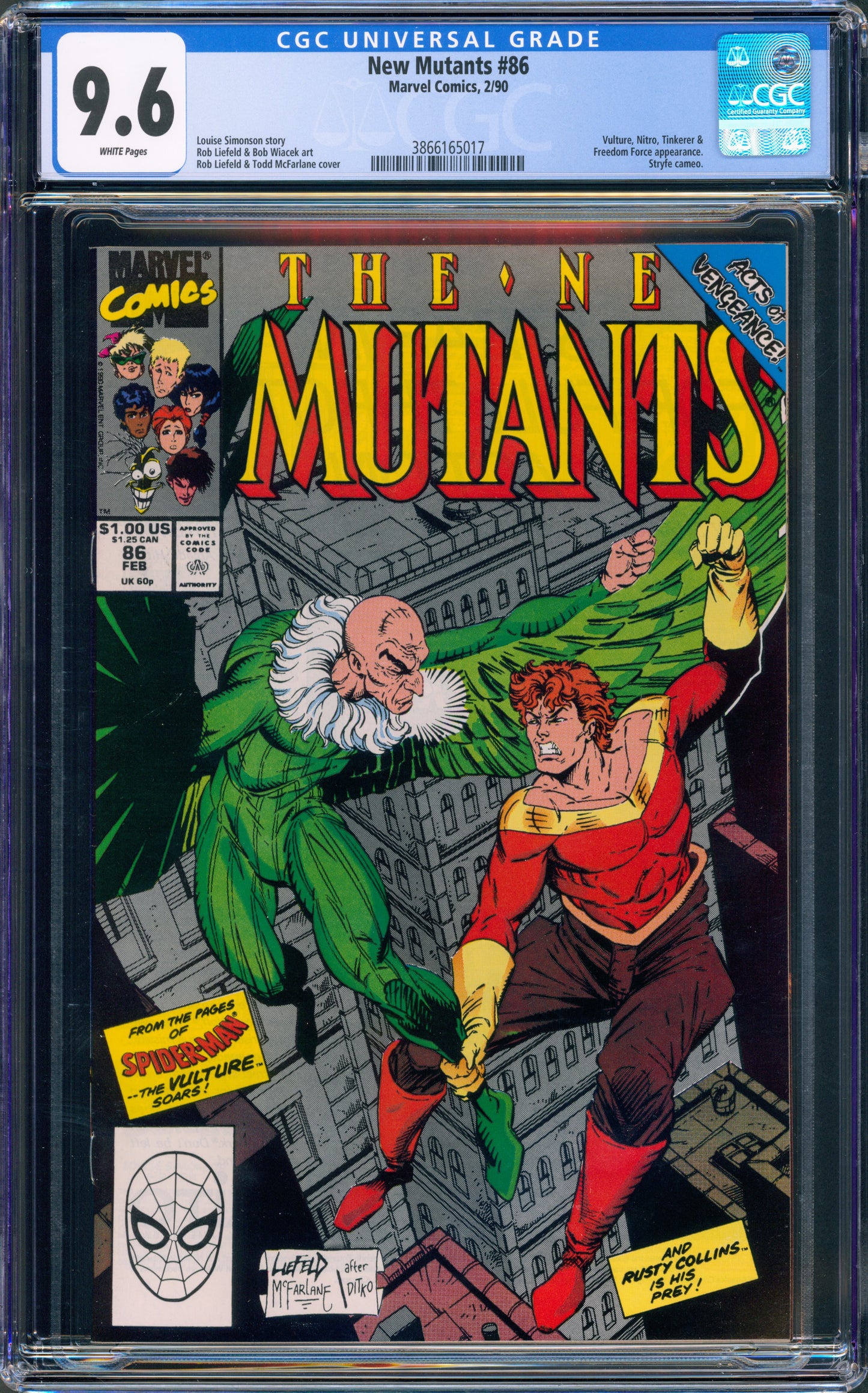 New Mutants #86 CGC 9.6