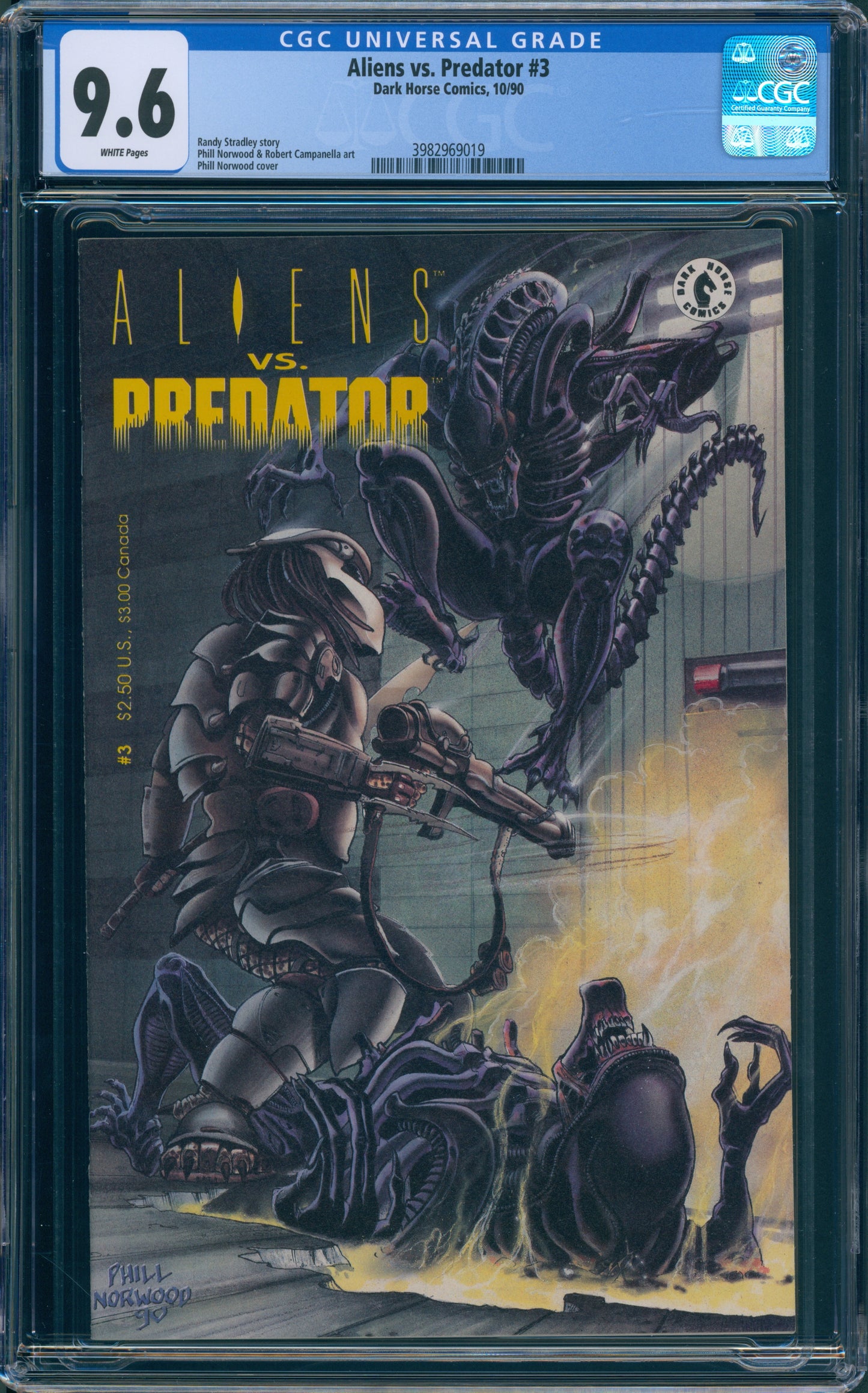 Aliens vs Predator #3 CGC 9.6