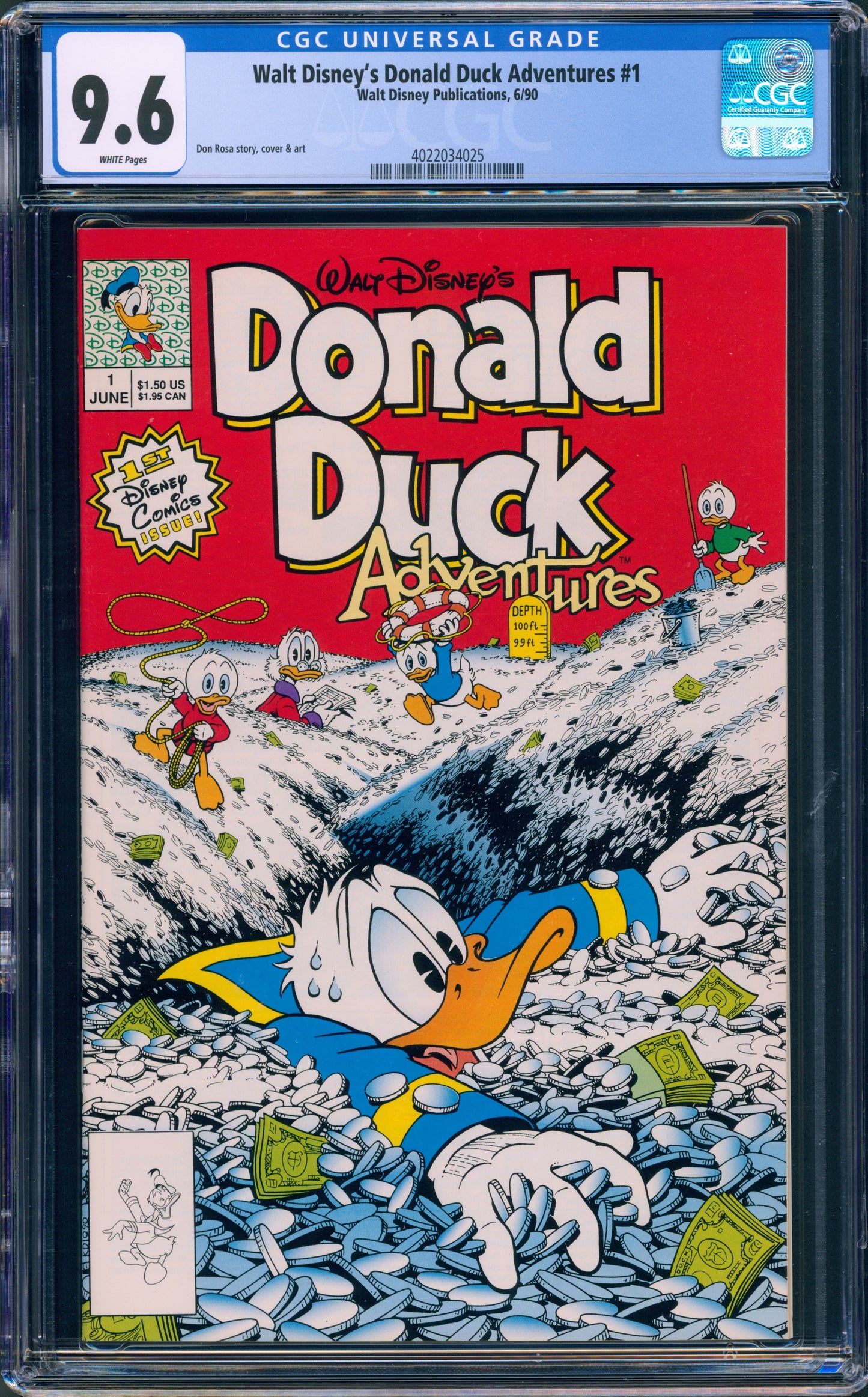Donald Duck Adventures #1 CGC 9.6