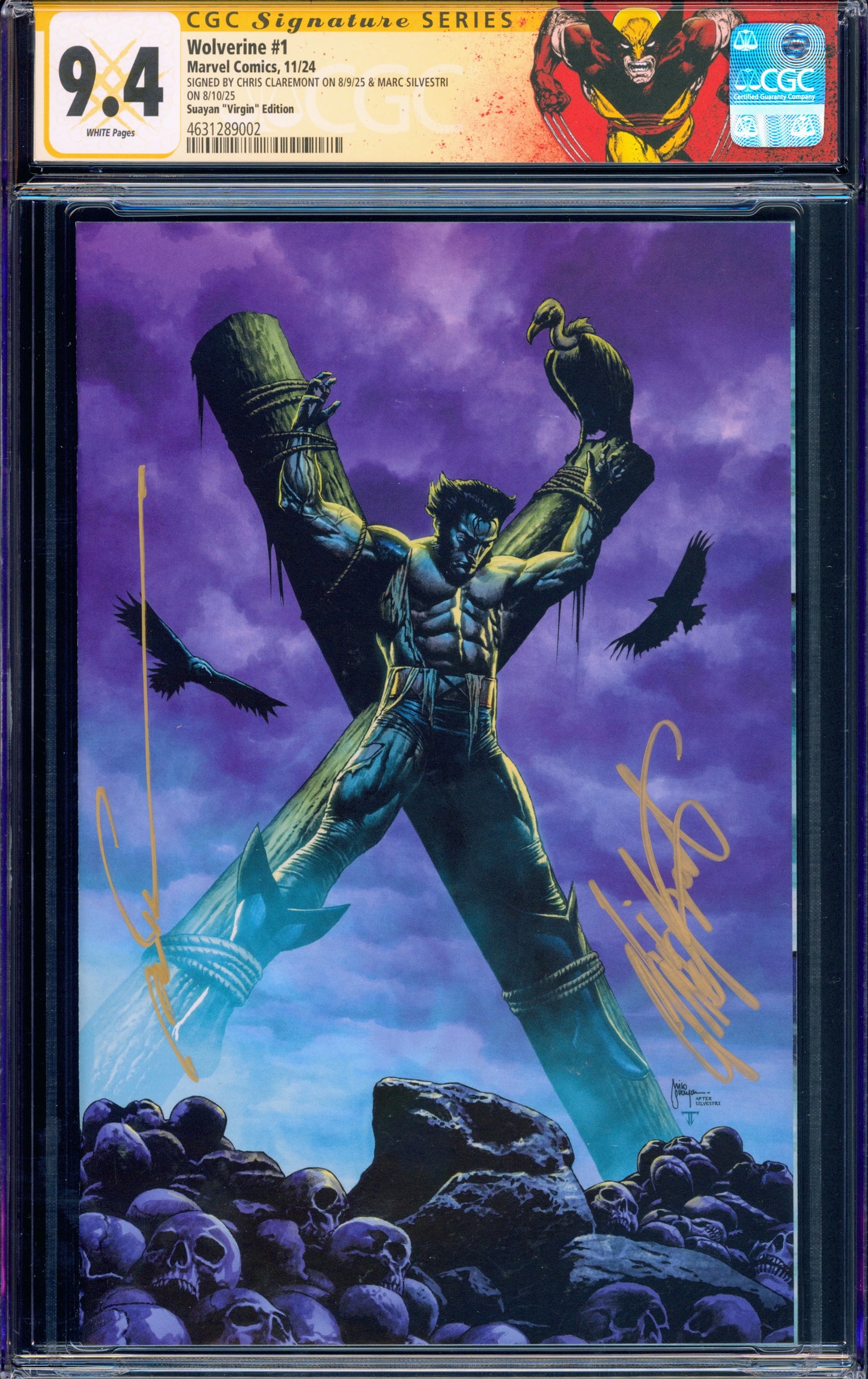 Wolverine #1 CGC 9.4 (Signed Chris Claremont & Marc Silvestri)