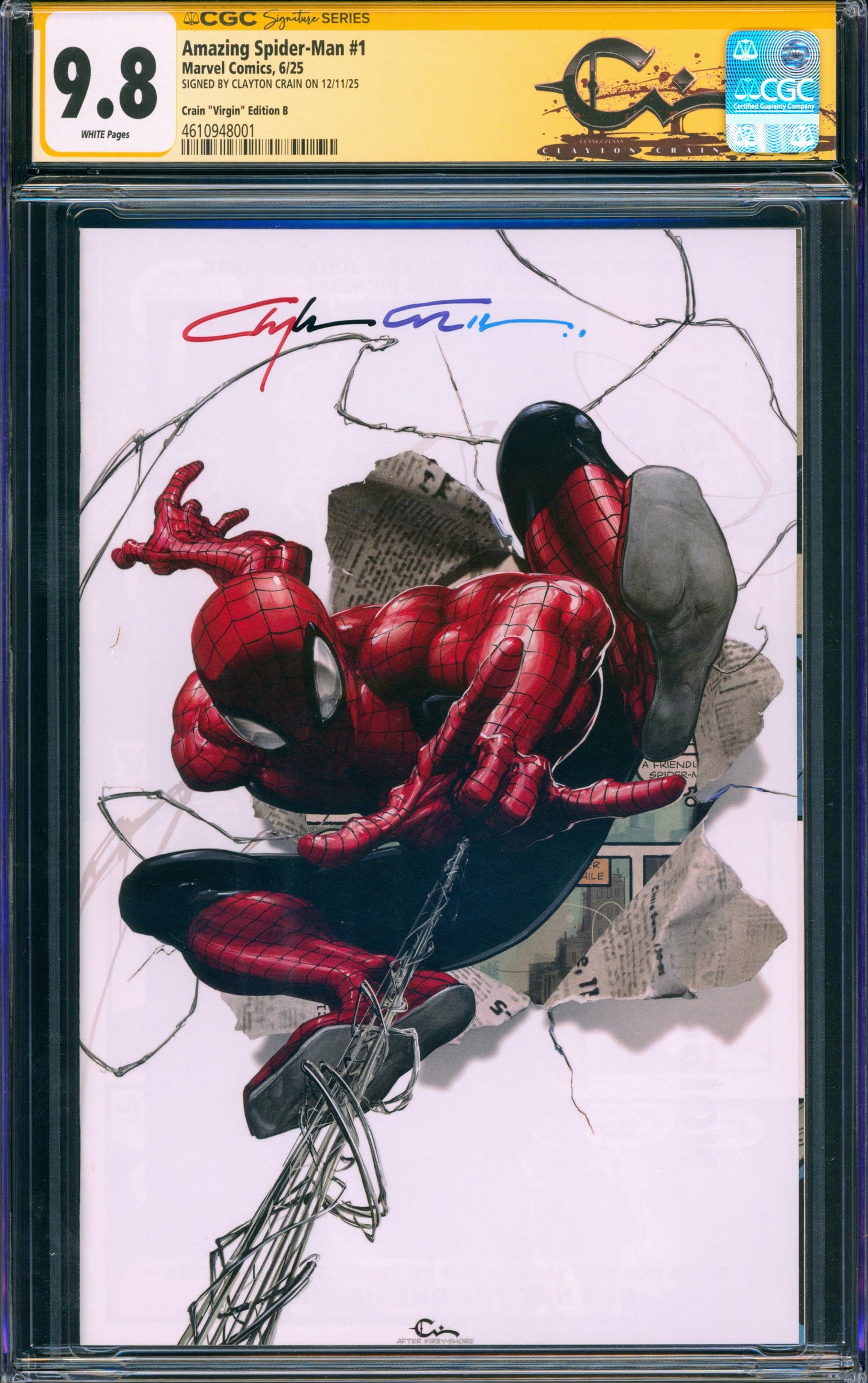 Amazing Spider-Man #1 (Signed by Clayton Crain)