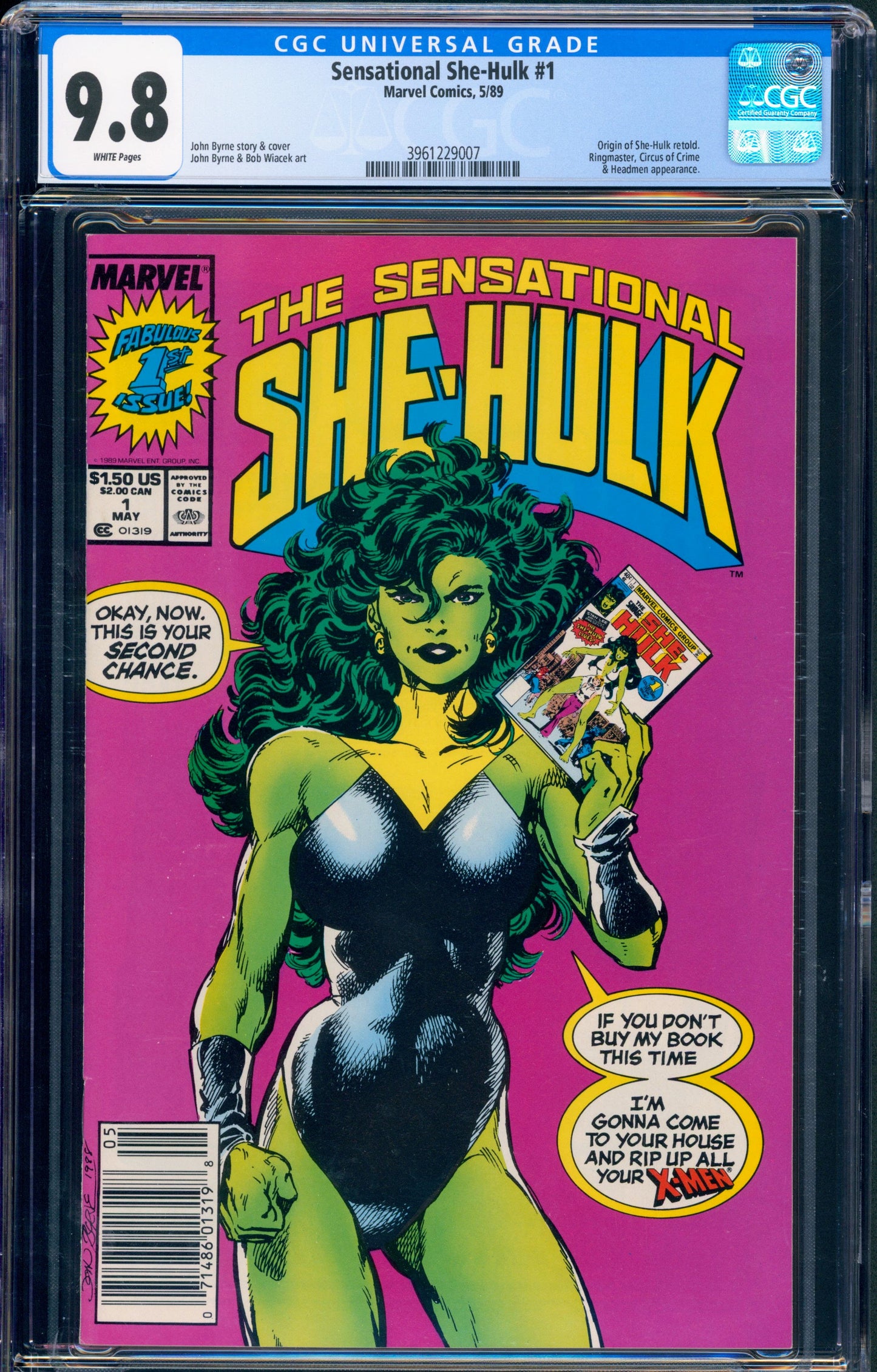Sensational She-Hulk #1 CGC 9.8 (Newsstand)