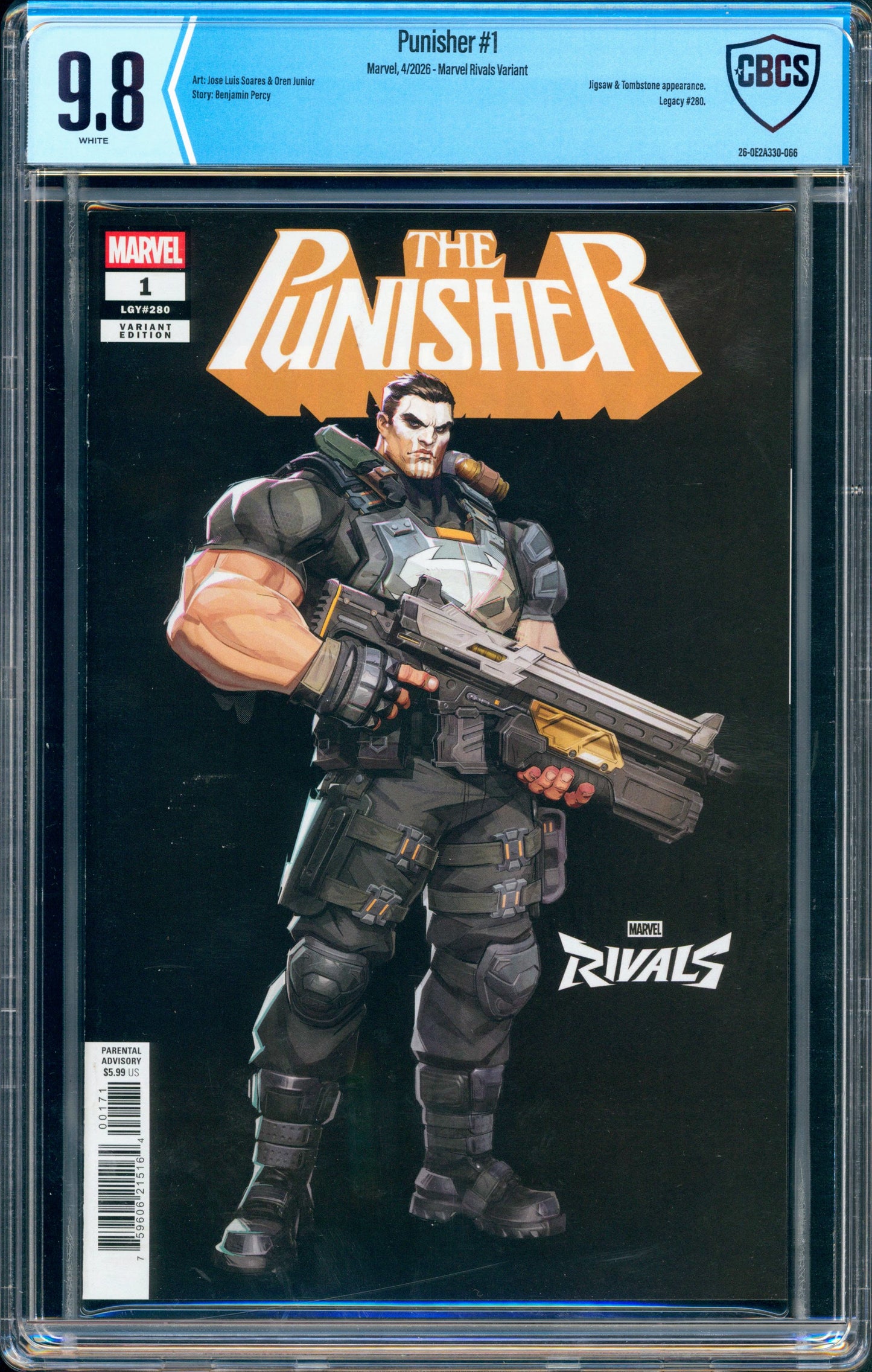 Punisher #1 CGC 9.8 (2026 Marvel Rivals)