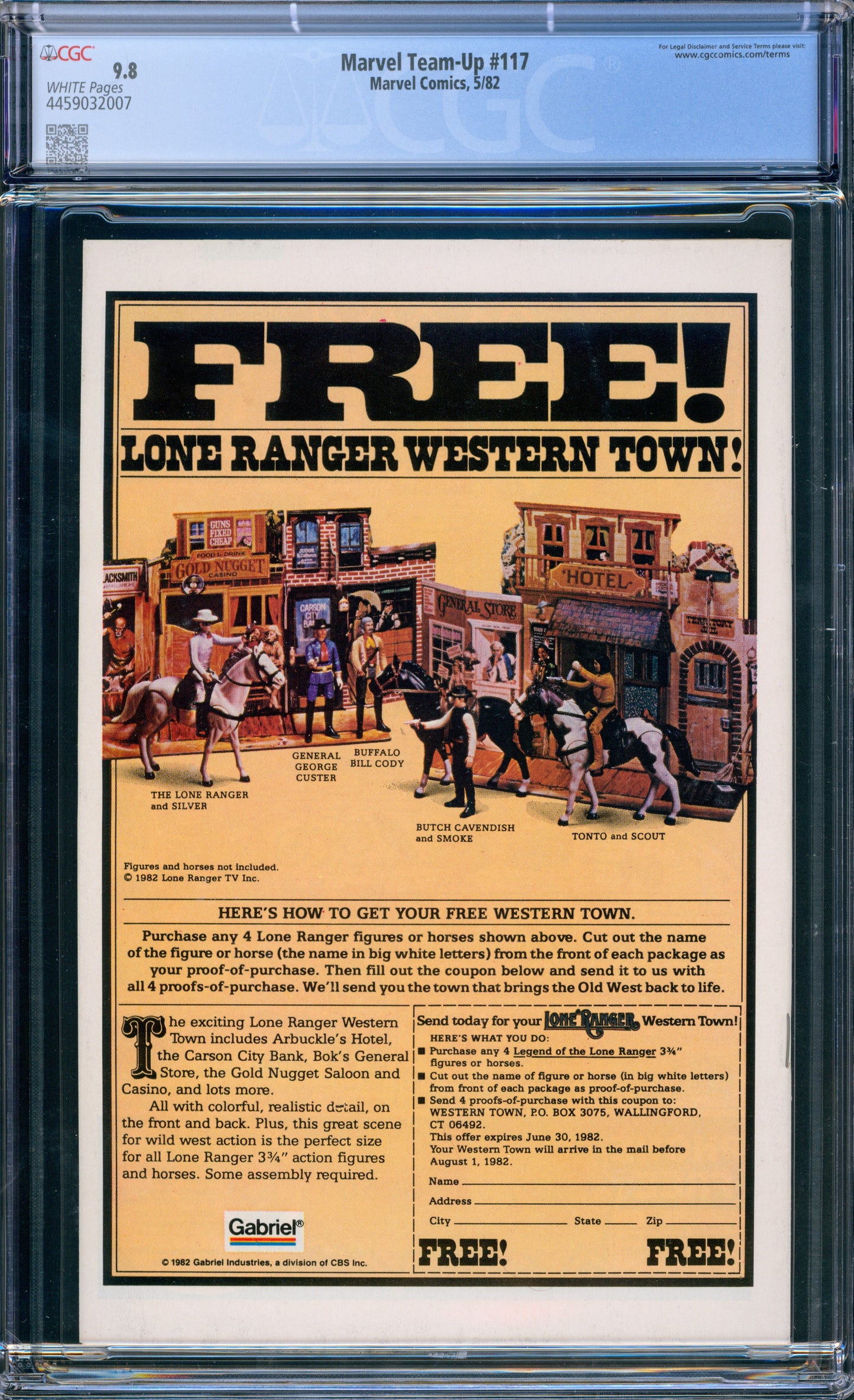 MARVEL TEAM UP #117 CGC 9.8 SPIDER-MAN WOLVERINE