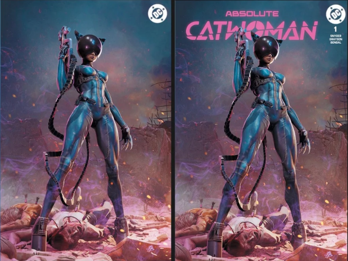 ABSOLUTE CATWOMAN #1 - SET OF 2 BJORN BARENDS TRADE & VIRGIN 1000