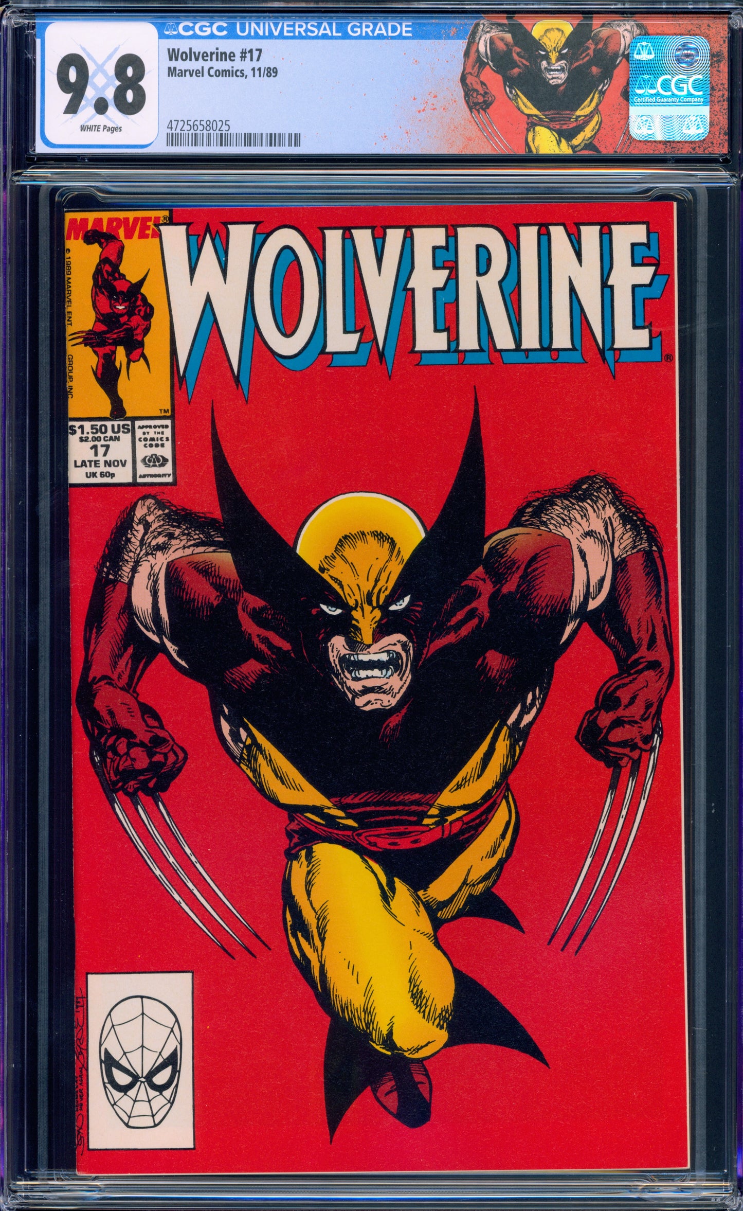 WOLVERINE #17 CGC 9.8 CUSTOM LABEL JOHN BYRNE PERFECT