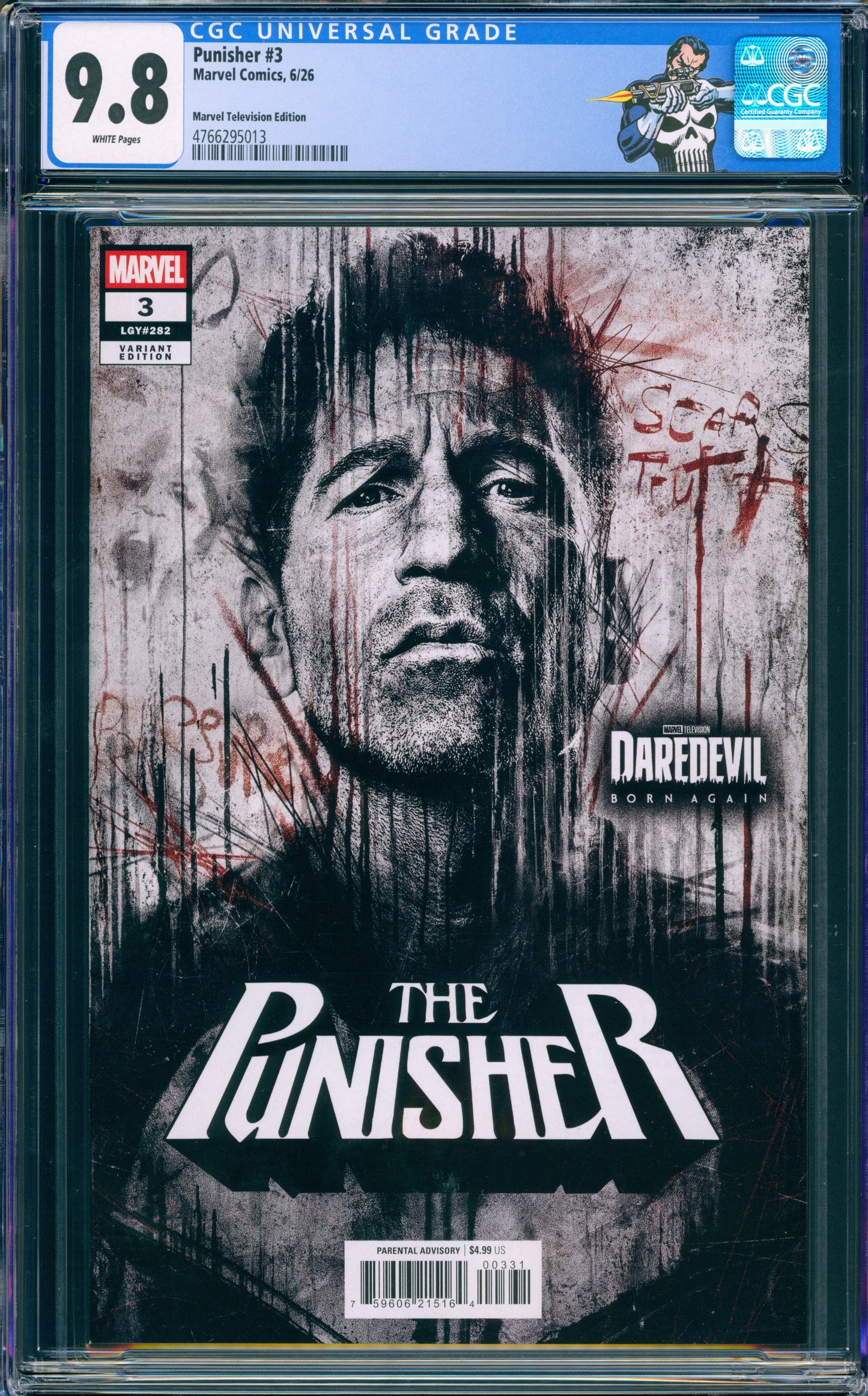 PUNISHER #3 CGC 9.8 1ST PRINT JON BERNTHAL CUSTOM LABEL