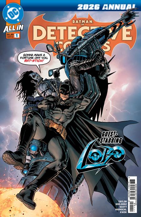 DETECTIVE COMICS 2026 ANNUAL #1 CVR A BATMAN VS LOBO!!