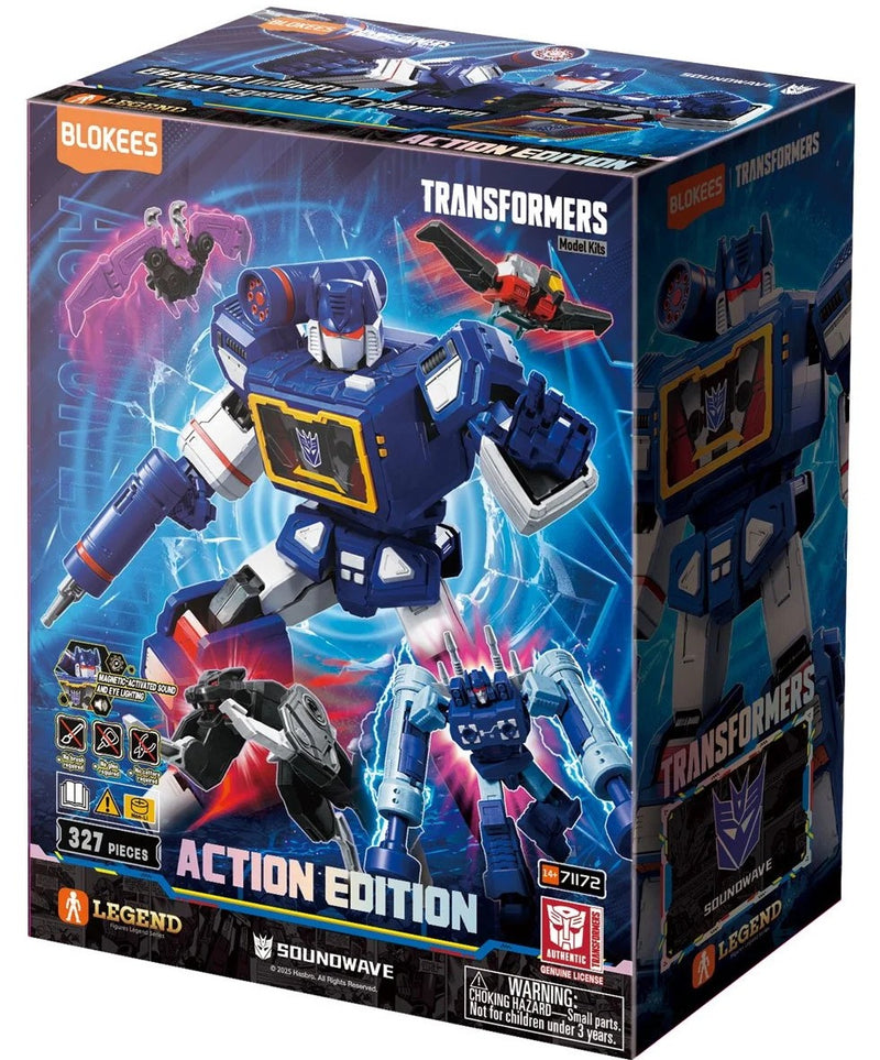 IN STOCK - TRANSFORMERS ACTION EDITION G1 SOUNDWAVE BLOKEES MODEL KIT W/TAPES