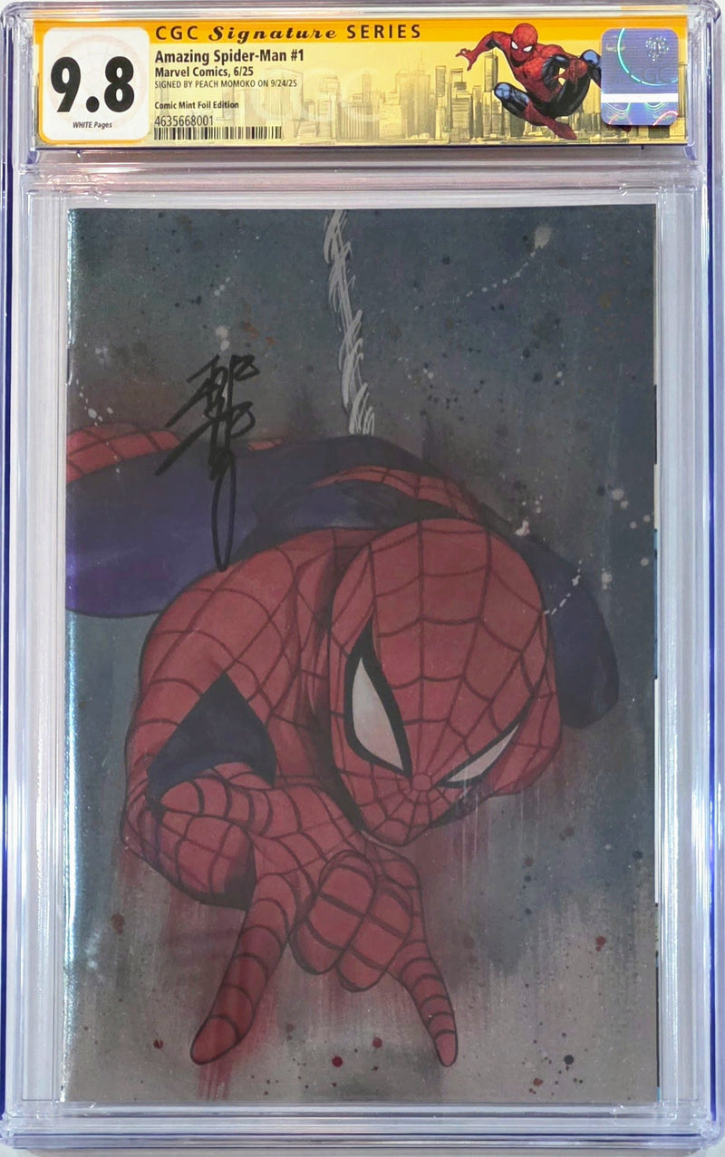 AMAZING SPIDER-MAN #1 CGC 9.8 (PEACH MOMOKO SIGNATURE)