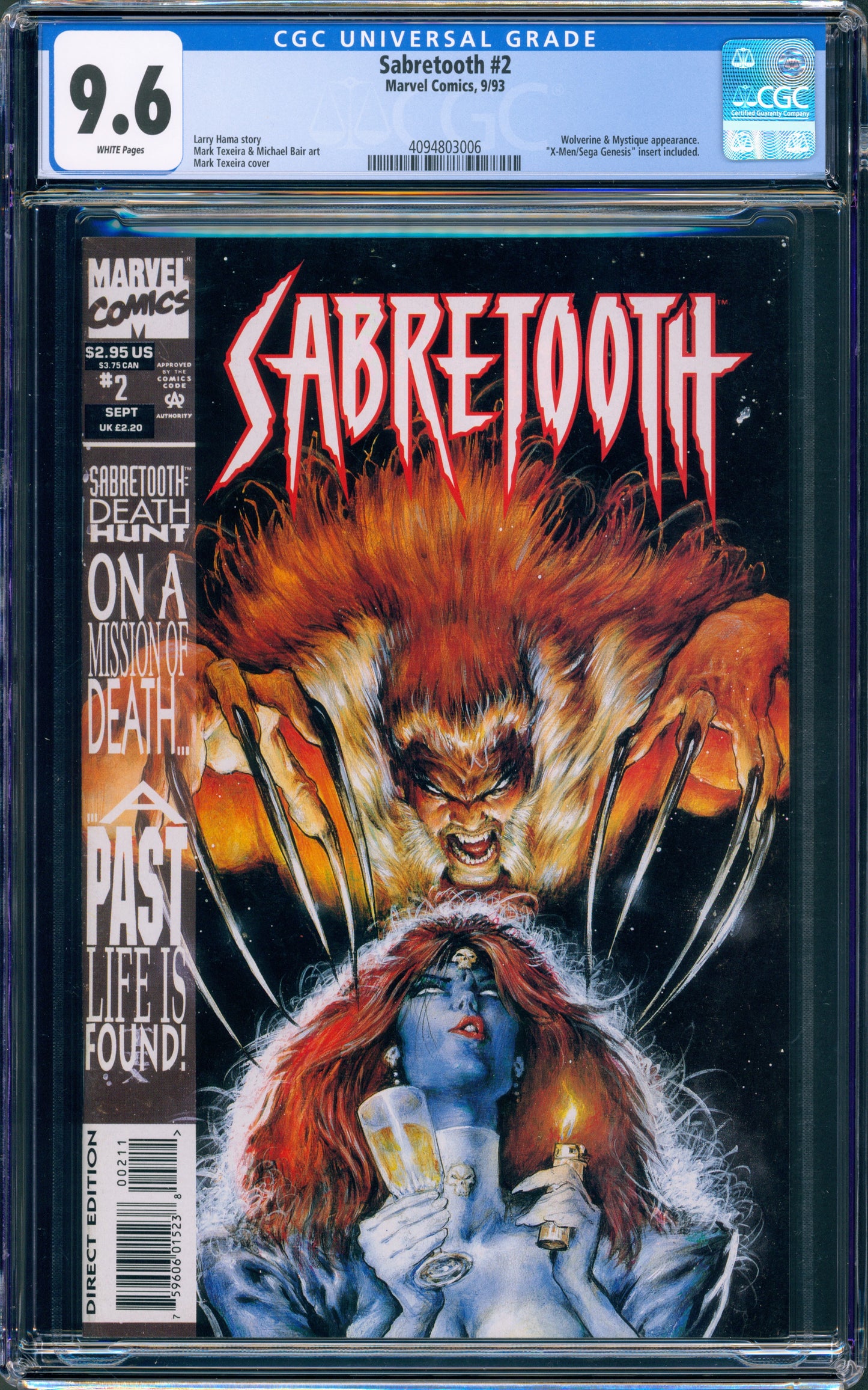 Sabretooth #2 CGC 9.6