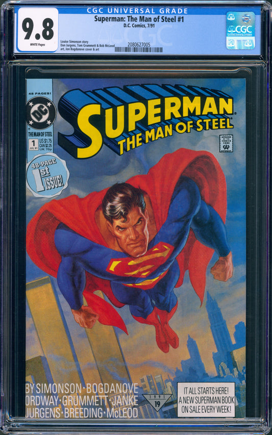 Superman Man of Steel #1 CGC 9.8