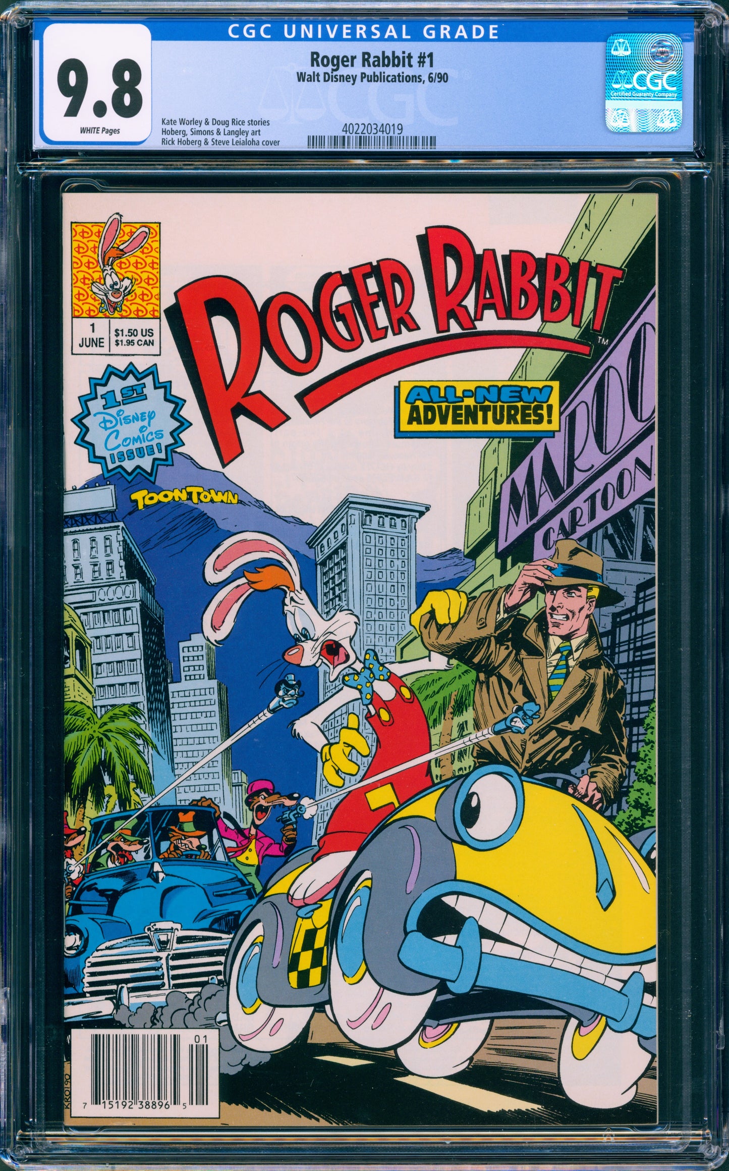 Roger Rabbit #1 CGC 9.8 Newsstand