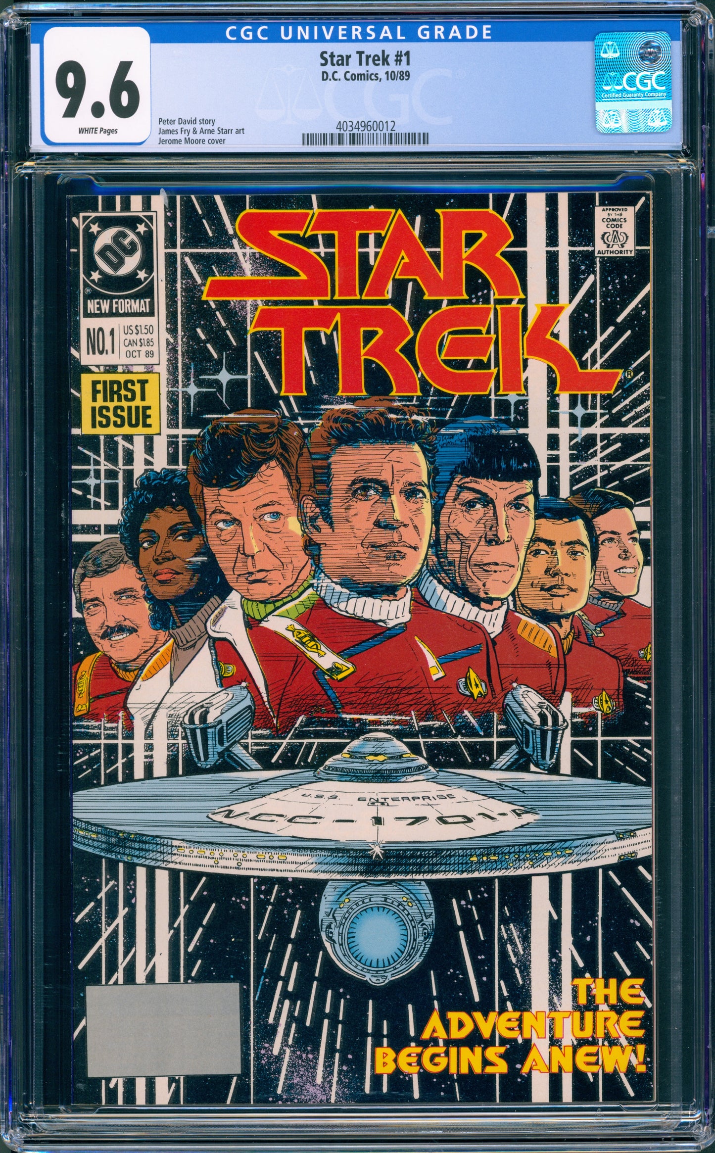 Star Trek #1 (1989) CGC 9.6