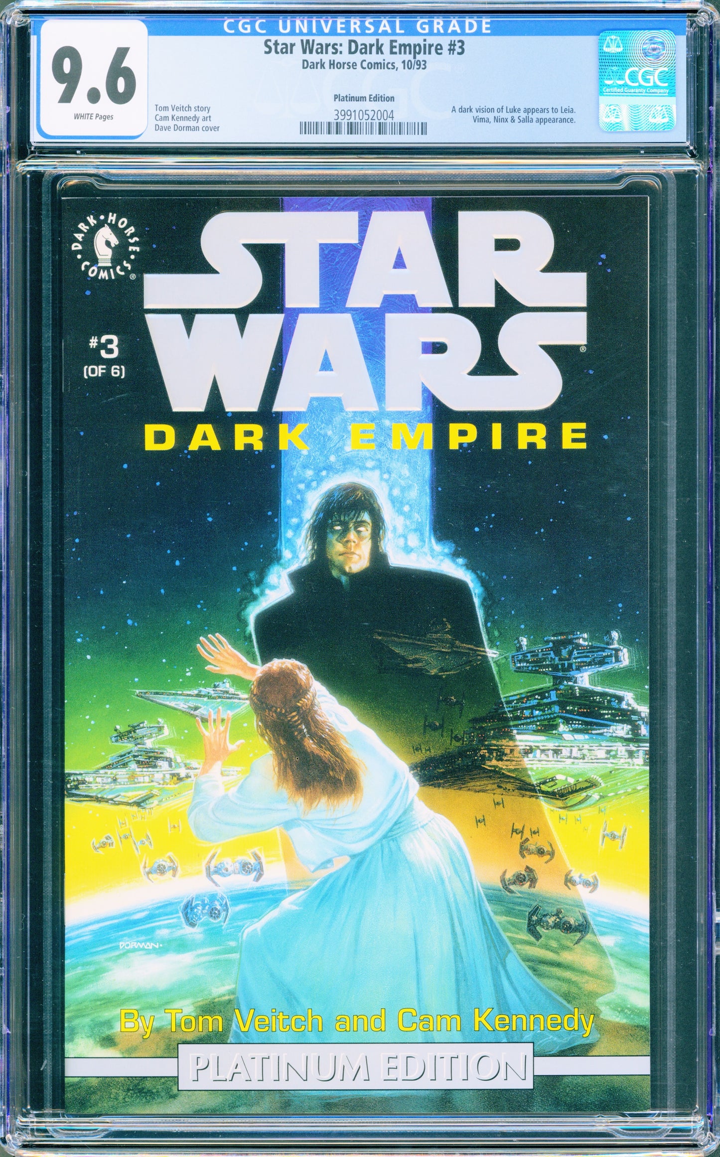 Star Wars Dark Empire #3 Platinum CGC 9.6