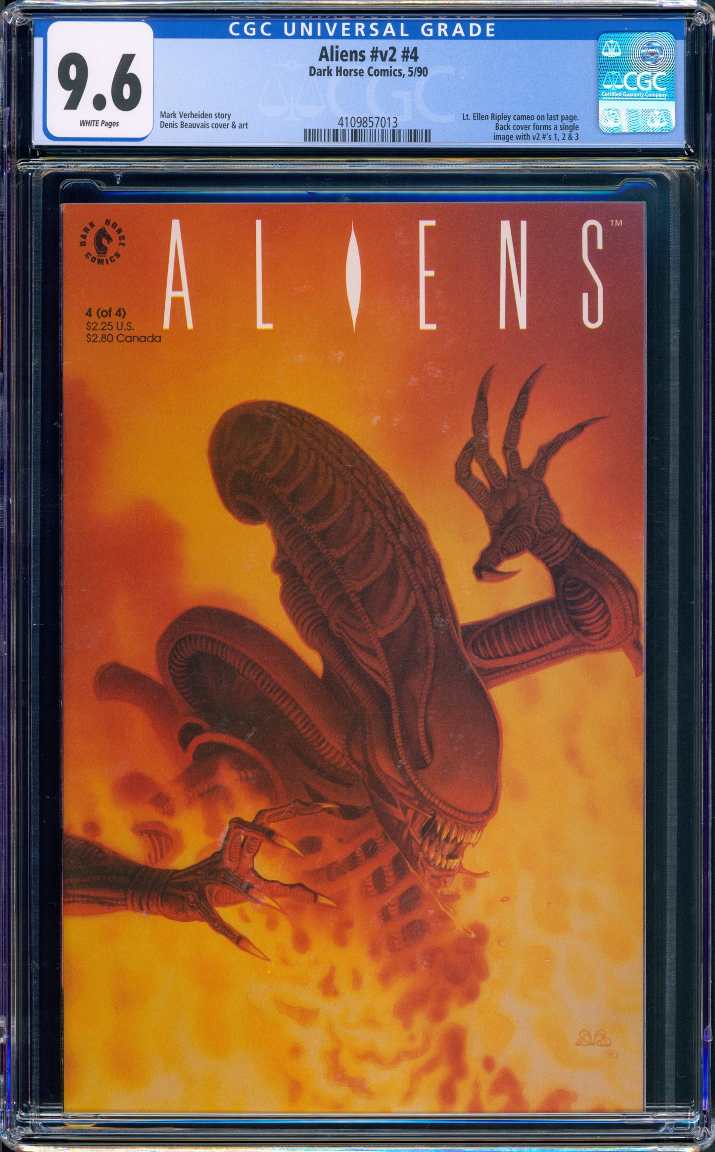 Aliens #4 CGC 9.6