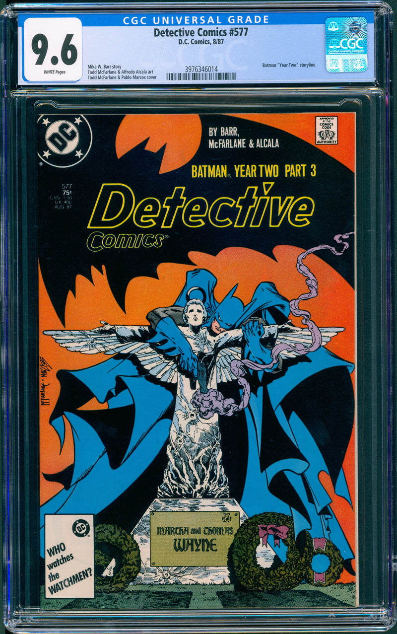 DETECTIVE COMICS #577 CGC 9.6 TODD MCFARLANE