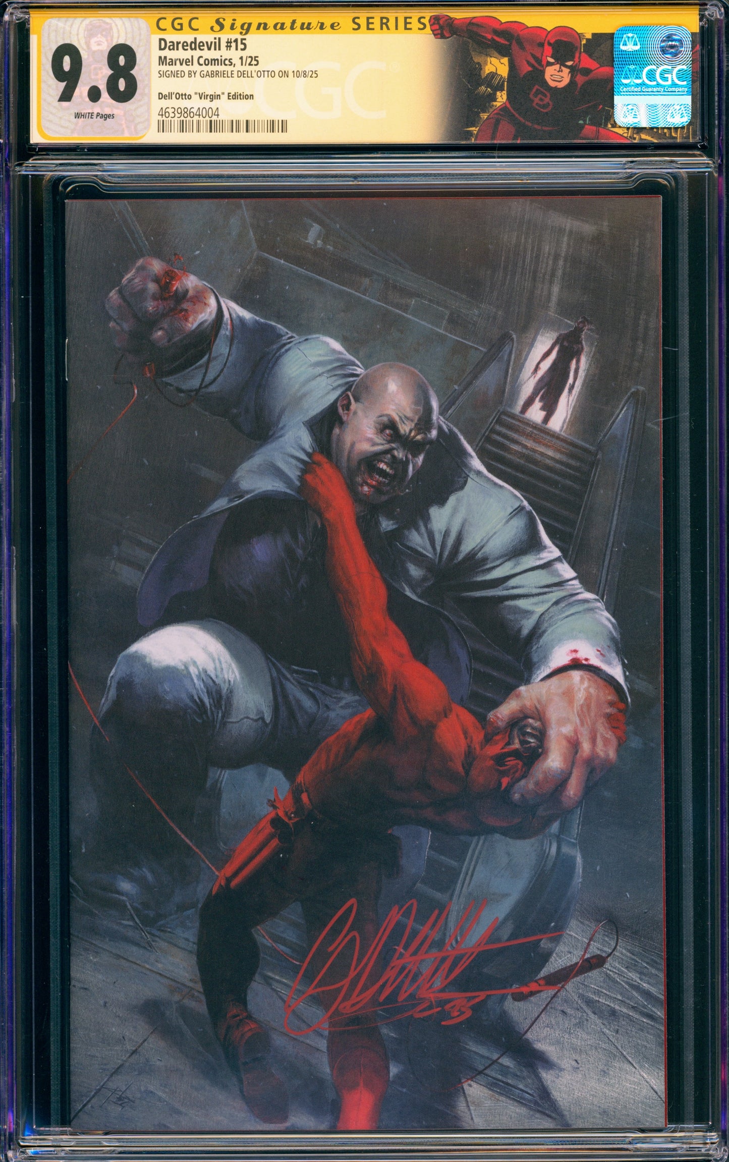 Daredevil #15 CGC 9.8 (Virgin Edition - Signed Gabrielle Dell'Otto)