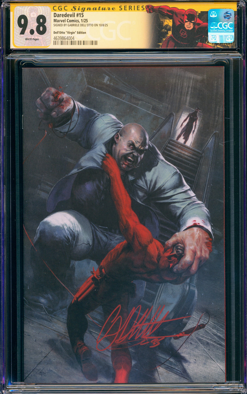 DAREDEVIL #15 CGC 9.8 VIRGIN KINGPIN (GABRIELE DELL'OTTO SIGNATURE)