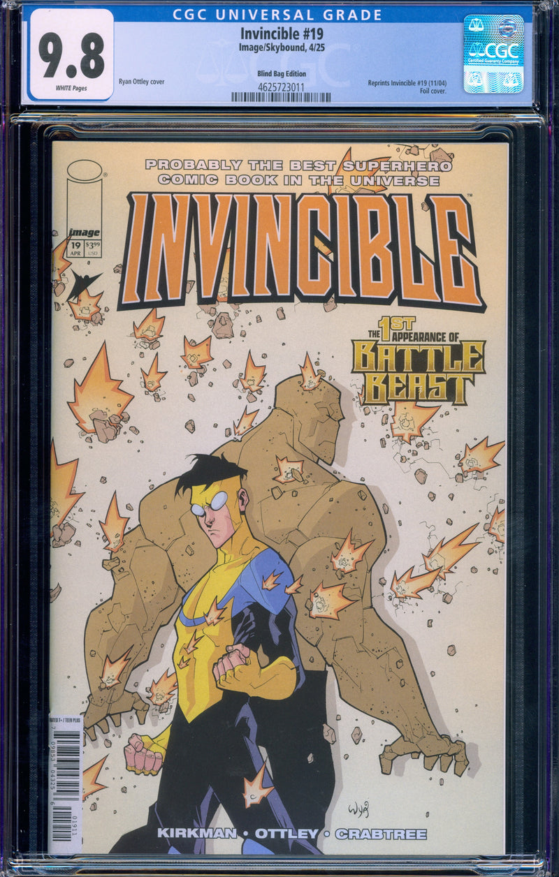 Invincible #19 Gold Foil CGC 9.8 (Reprint) Blind Bag Edition