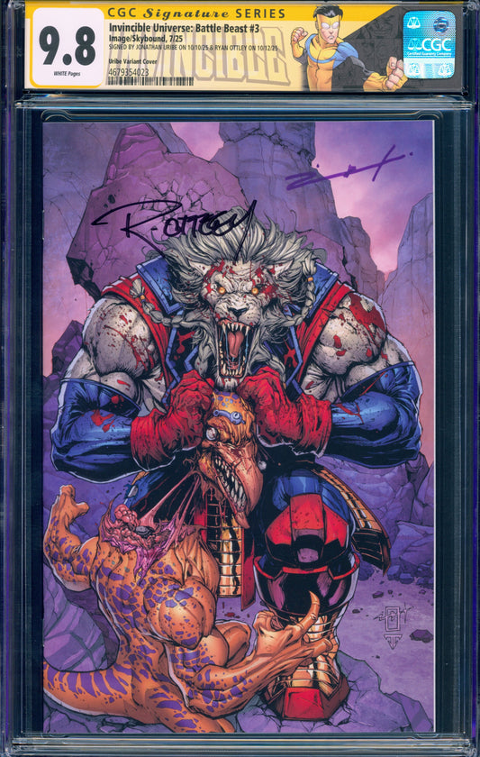 Invincible Universe: Battle Beast #3 CGC 9.8 (Signed Ryan Ottley & Jonathan Uribe)