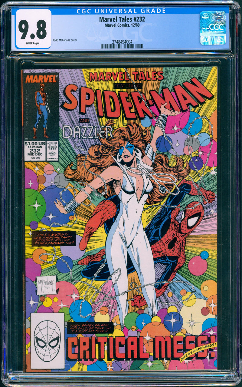 MARVEL TALES #232 CGC 9.8 TODD MCFARLANE