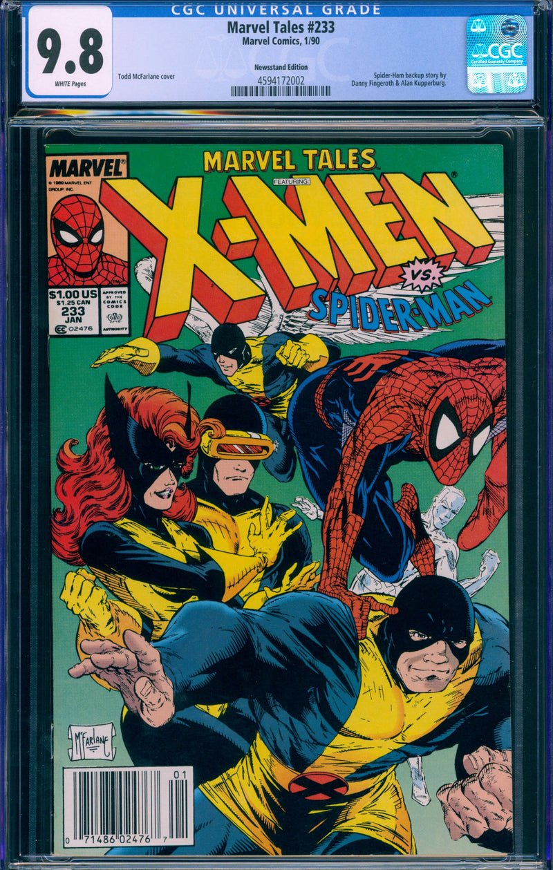 Marvel Tales #233 CGC 9.8 - Todd McFarlane Cover