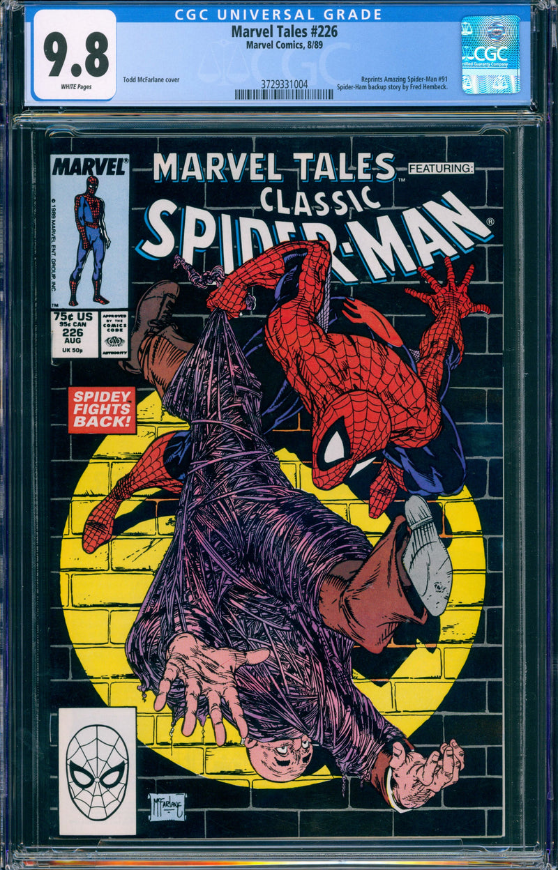 MARVEL TALES #226 CGC 9.8 TODD MCFARLANE