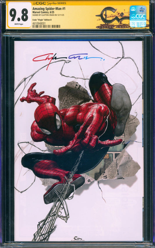 Amazing Spider-Man #1 (Signed by Clayton Crain)