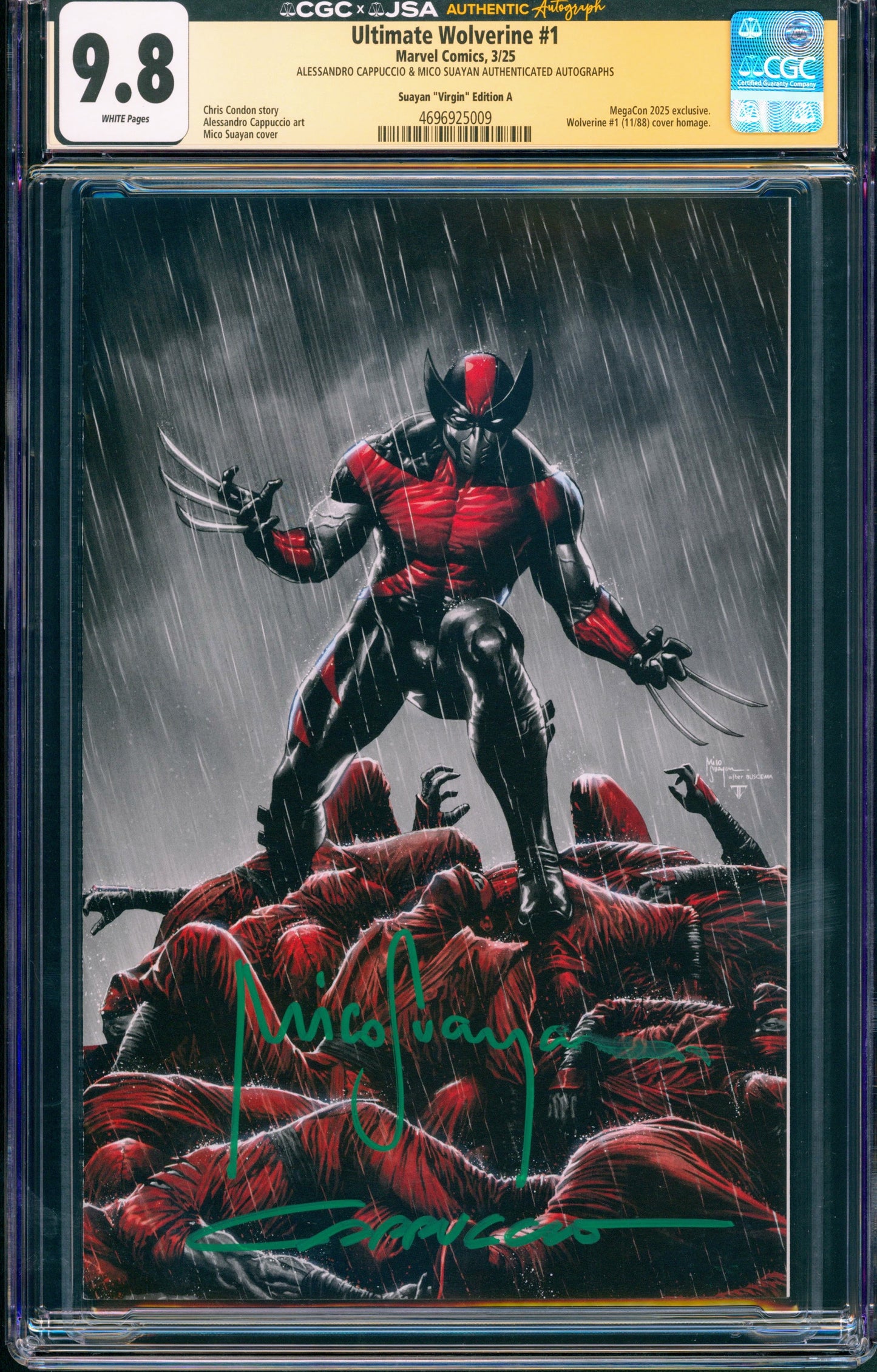 Ultimate Wolverine #1 (Signed Alessandro Cappuccio & Mico Suayan)
