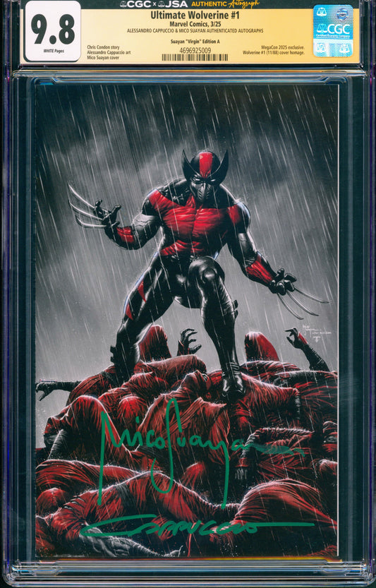 Ultimate Wolverine #1 (Signed Alessandro Cappuccio & Mico Suayan)