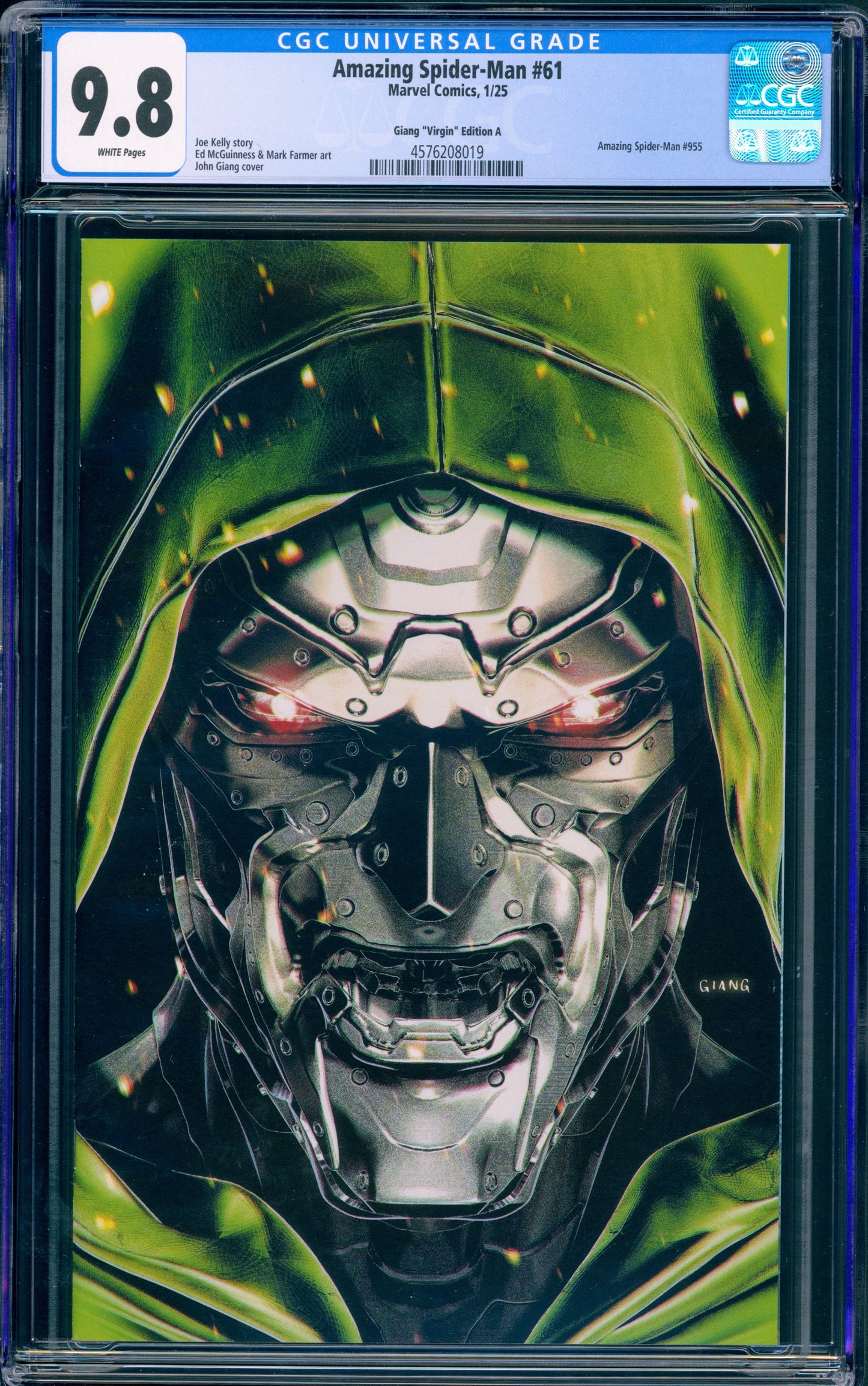 AMAZING SPIDER-MAN #61 CGC 9.8 NYCC VIRGIN JOHN GIANG