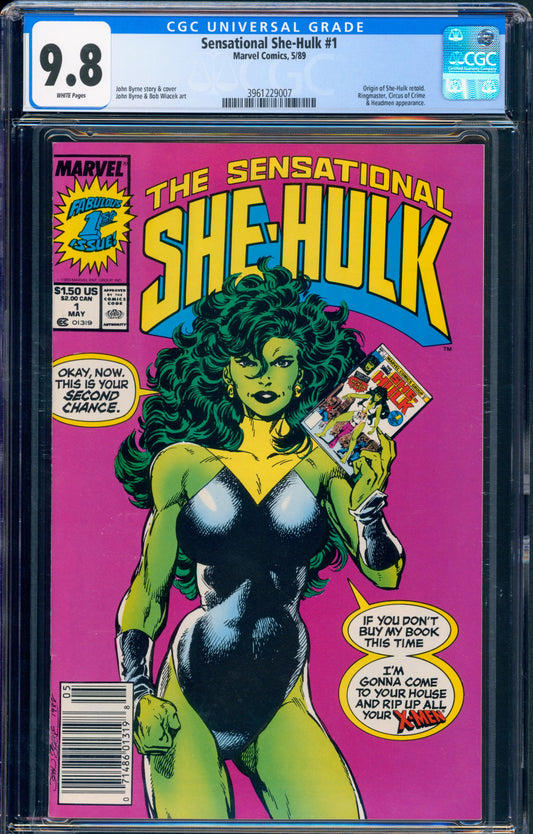 Sensational She-Hulk #1 CGC 9.8 (Newsstand)