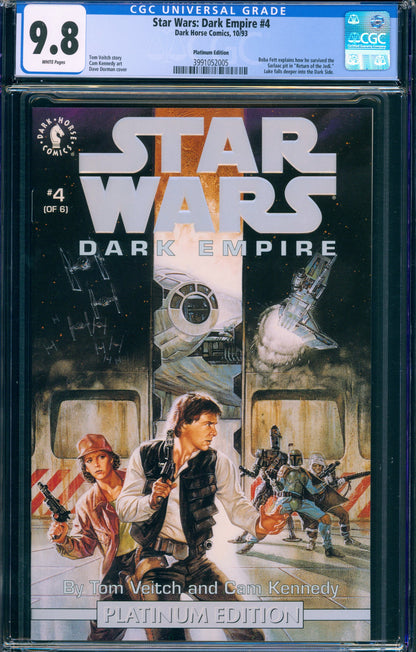 Star Wars Dark Empire CGC FULL SET #1-6 Graded Platinum Edition w/ COA