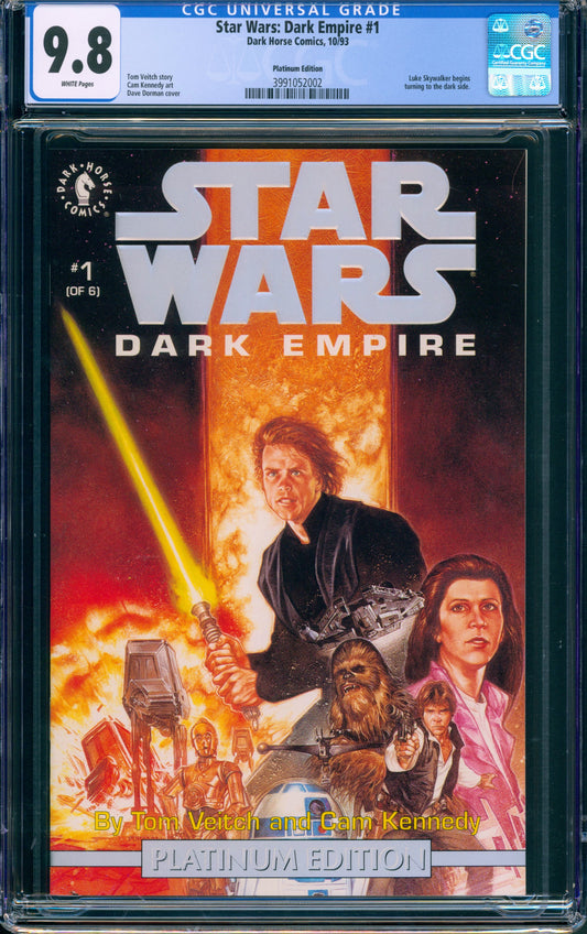 Star Wars Dark Empire CGC FULL SET #1-6 Graded Platinum Edition w/ COA