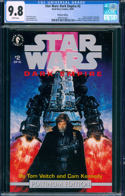 Star Wars Dark Empire CGC FULL SET #1-6 Graded Platinum Edition w/ COA