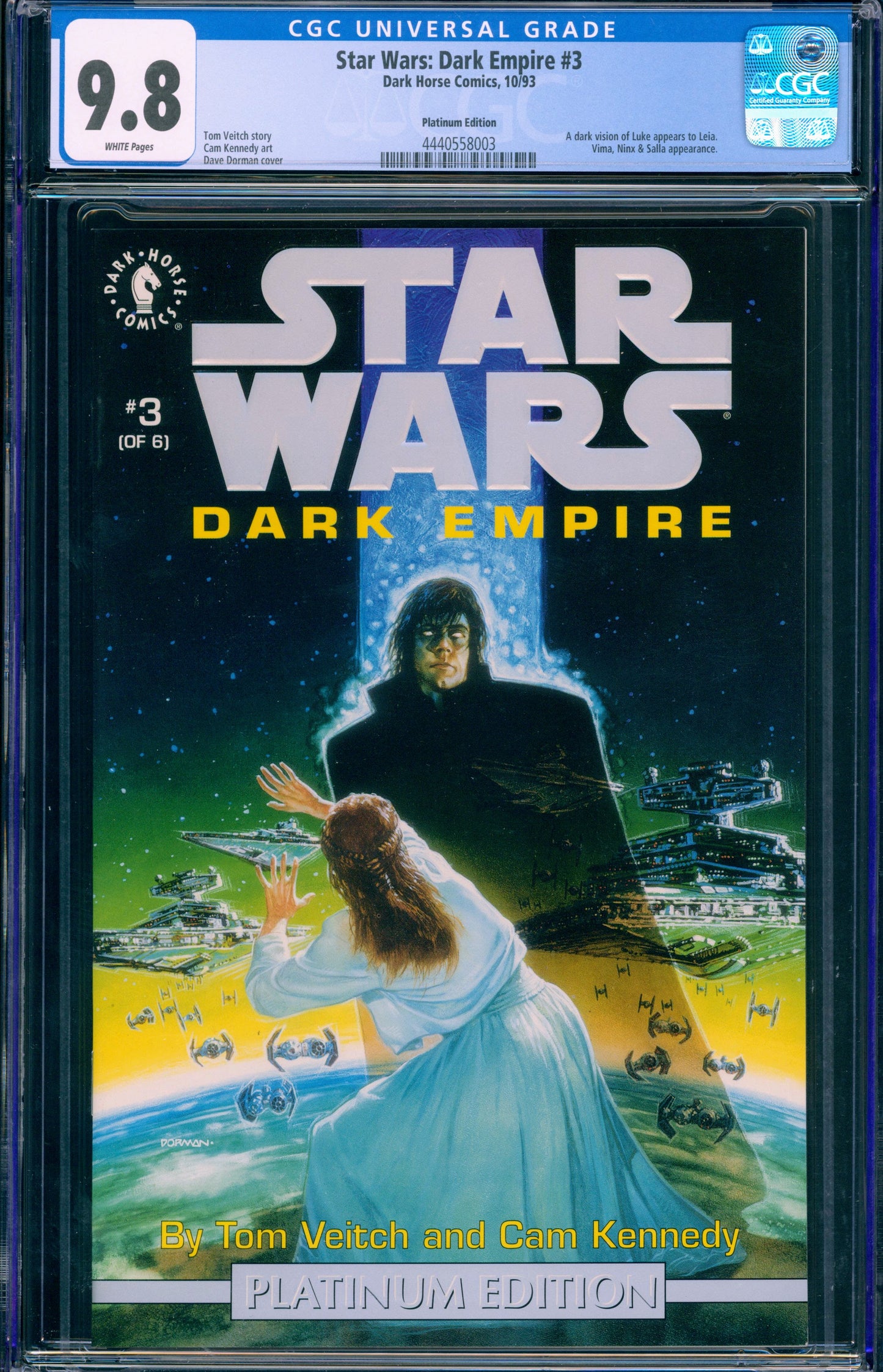 Star Wars Dark Empire CGC FULL SET #1-6 Graded Platinum Edition w/ COA