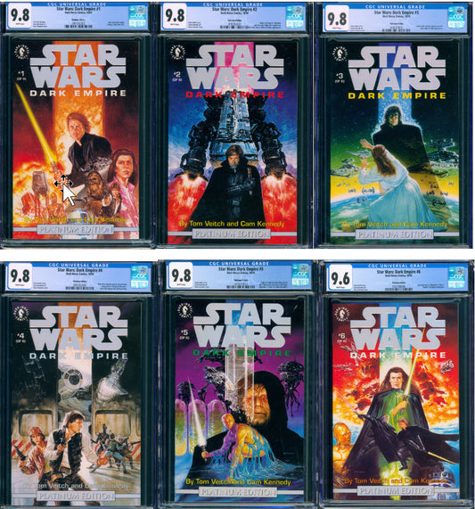 Star Wars Dark Empire CGC FULL SET #1-6 Graded Platinum Edition w/ COA