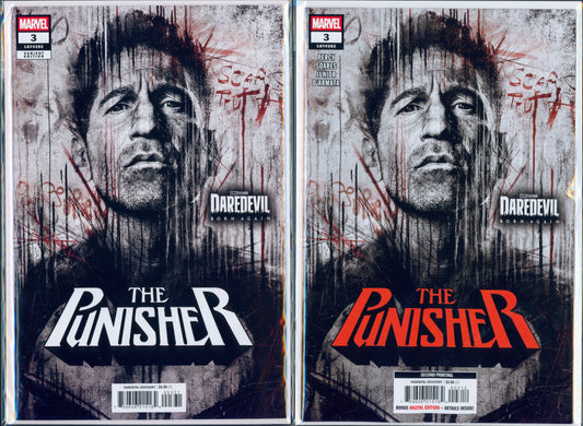 PUNISHER #3 JON BERNTHAL DAREDEVIL BORN AGAIN COVER - SET OF 1ST & 2ND PRINT