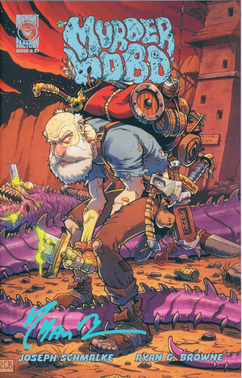 MURDER HOBO #1 COVER A&B SET OF 2 - BOTH SIGNED RYAN G BROWNE