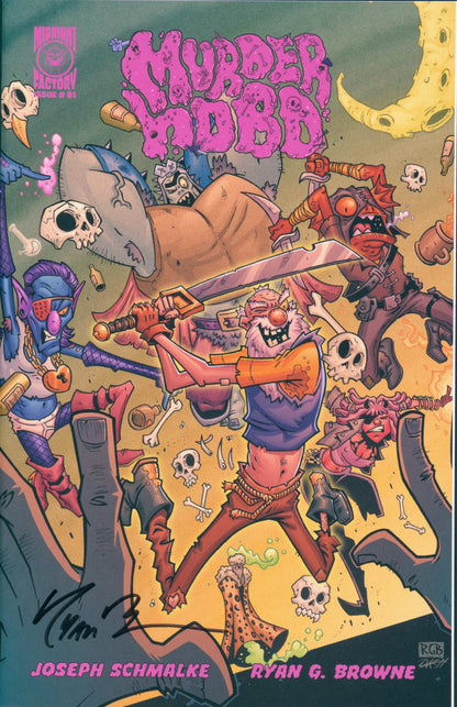 MURDER HOBO #1 COVER A&B SET OF 2 - BOTH SIGNED RYAN G BROWNE