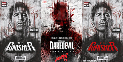 PUNISHER #3 & DAREDEVIL #3 SET OF 3 - JON BERNTHAL CHARLIE COX BORN AGAIN