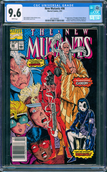 NEW MUTANTS #98 CGC 9.6 NEWSSTAND 1ST APP DEADPOOL KEY GRAIL 1991