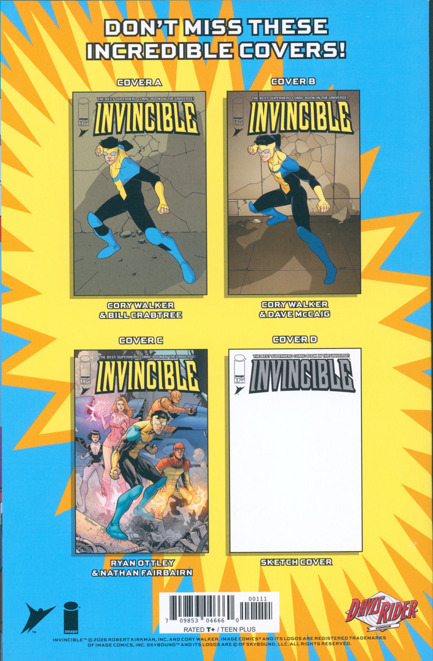 INVINCIBLE FOIL EDITION #1 VIRGIN (MEGACON 2026 ARIEL DIAZ) ATOM EVE LTD 1500