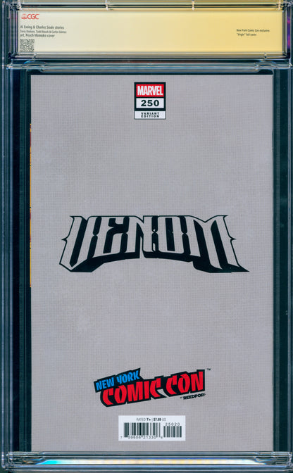 VENOM #250 CGC 9.8 (SIGNED PEACH MOMOKO) NYCC VIRGIN FOIL LTD 1500