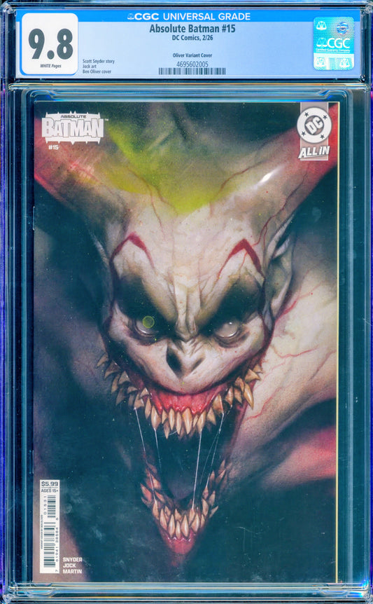 ABSOLUTE BATMAN #15 CGC 9.8 CGC 9.8 1ST APP JOKER 1ST PRINT