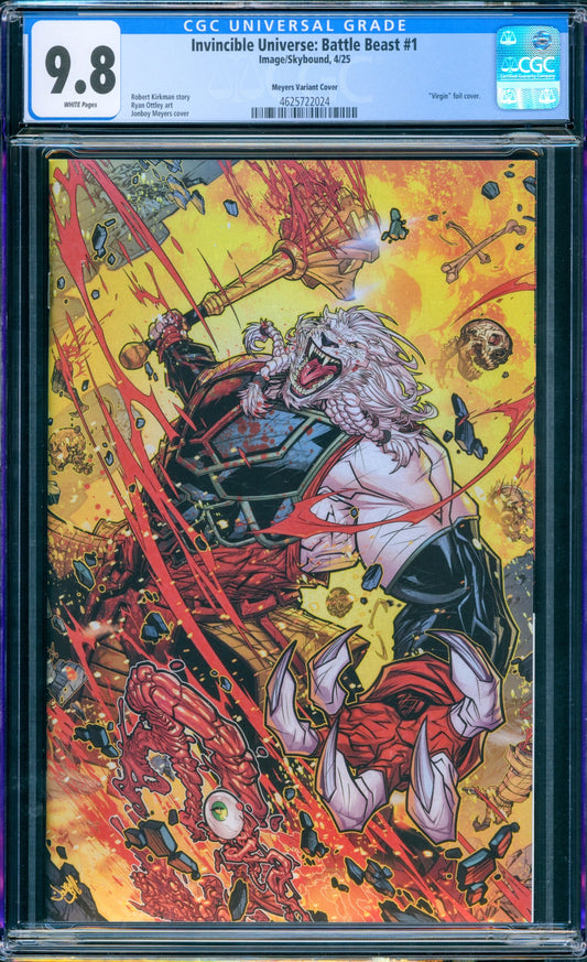 INVINCIBLE UNIVERSE: BATTLE BEAST #1 CGC 9.8 JONBOY MEYERS